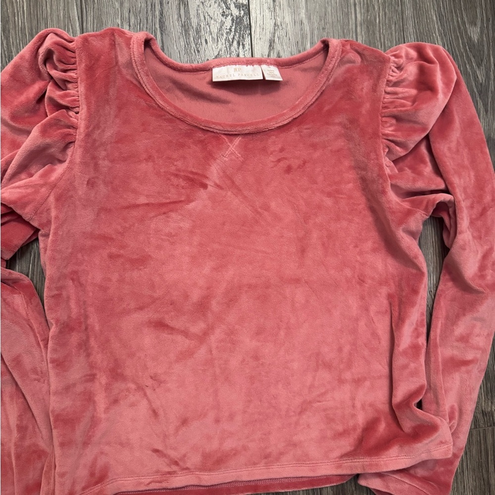 Rachel Parcell Coral Velour set - Picture 5 of 6